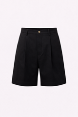 Bermuda Cotton Shorts - Washed Black