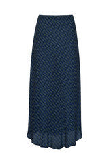 product photo of retro print maxi skirt