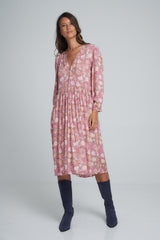 The Natalia Dress Rajasthan Pink/Brown by LILYA