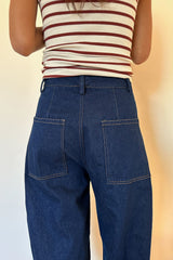 Back image of tilly jeans by lilya with workwear detailing