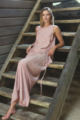 Feminine relaxed maxi dress with movement and breathable cotton rayon fabric