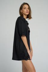 Elbow-length sleeves on Bellini Dress