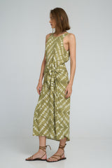 sleeveless midi dress in soft rayon by LILYA