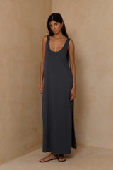 Dune Jersey Dress - Midnight Blue