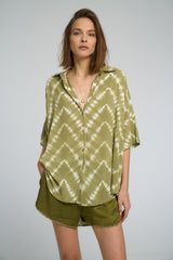 Georgie Shirt tie dye full length front view