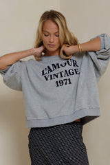 Relaxed fit vintage-inspired LILYA sweater