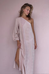 Layne Dress - Teru Natural Earth Print