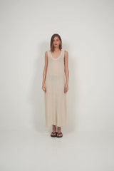 Lightweight beach layering dress in mesh fabric