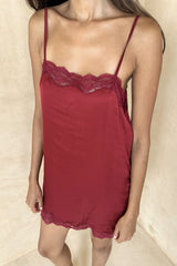 Feminine satin slip dress designed for effortless evening dressing
