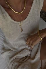 Natural mesh dress with textured weave