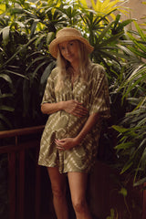 Lightweight rayon playsuit styled for summer