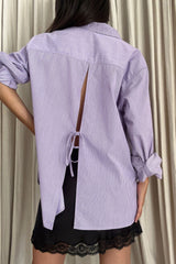 Comfortable striped shirt for women wanting relaxed feminine dressing