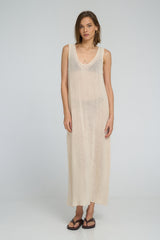 Low back detail on relaxed-fit Safran Dress