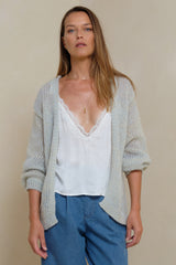 Billowy sleeve detail on Sea Cardigan