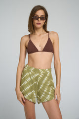 Comfortable stylish two-piece bikini in neutral tone