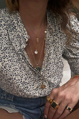 Woodford Blouse - Hampstead Floral Ivory/Navy