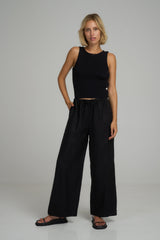 The Beach Pant in Black by LILYA