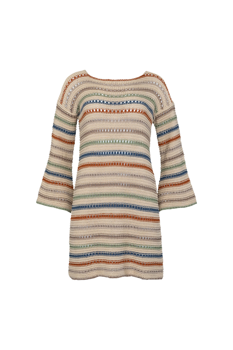 Collectiva Stripe Knit Dress - Desert Mix