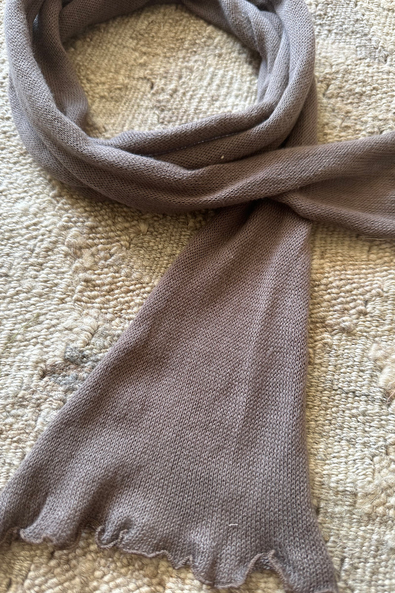 A dark brown casual scarf by LILYA