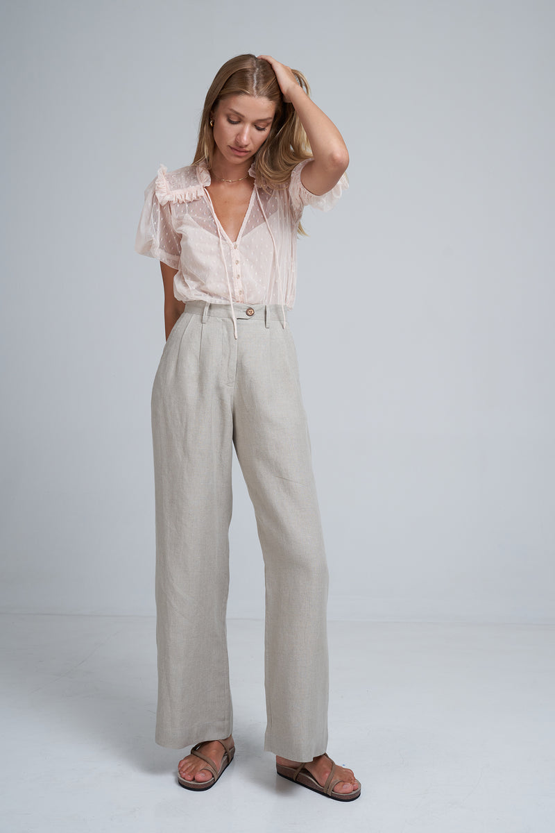 Day Linen Pant - Natural