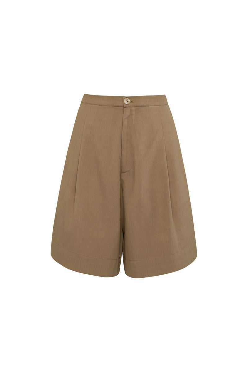 Dillon Cotton Short - Caramel