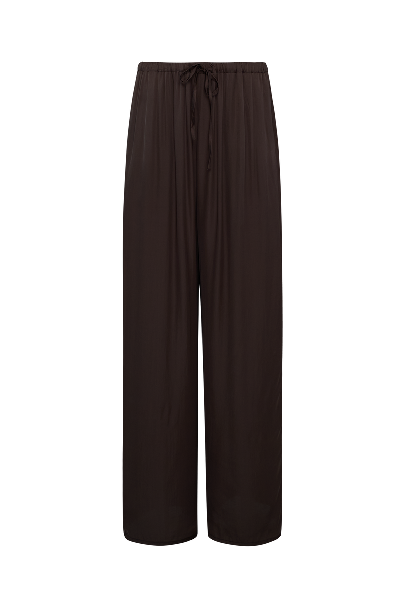 An image of dark brown soft casual pants