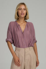 Ginger Shirt - Lilac Stripe