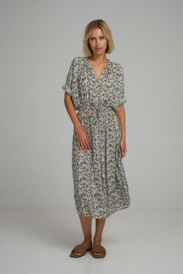 Ginger Shirt Dress - Delphinium Blue Mint