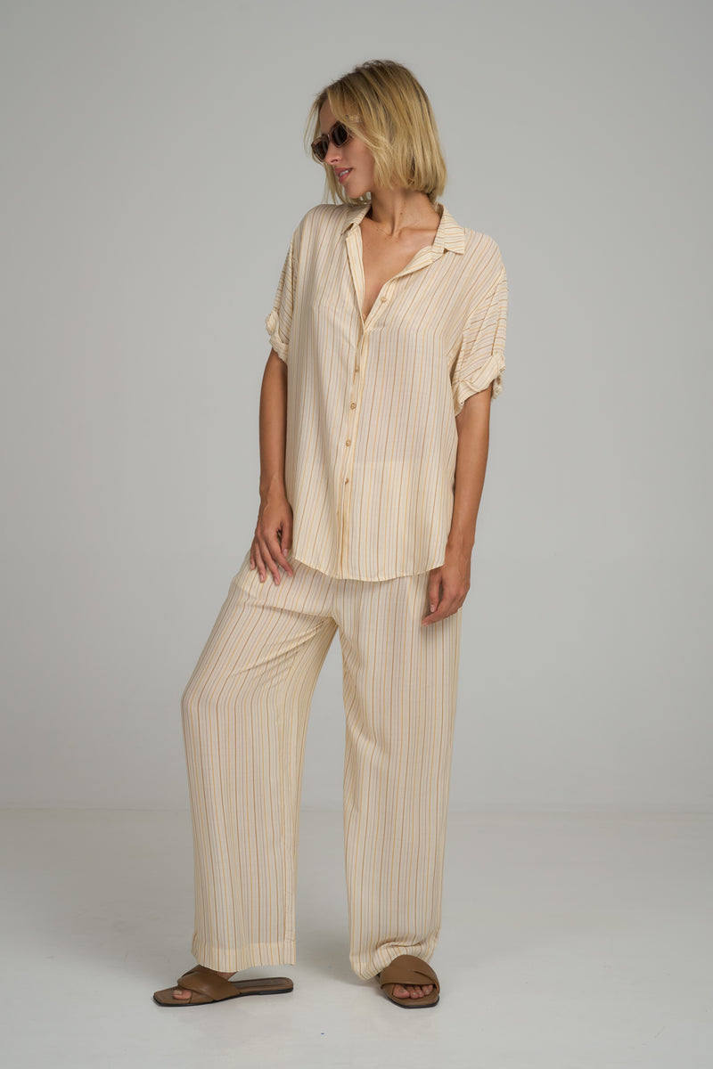 Beach Pant - Sand Stripe