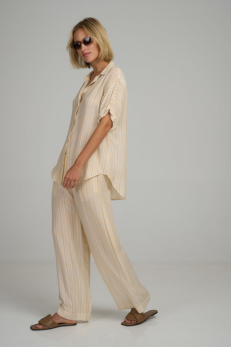 Beach Pant - Sand Stripe