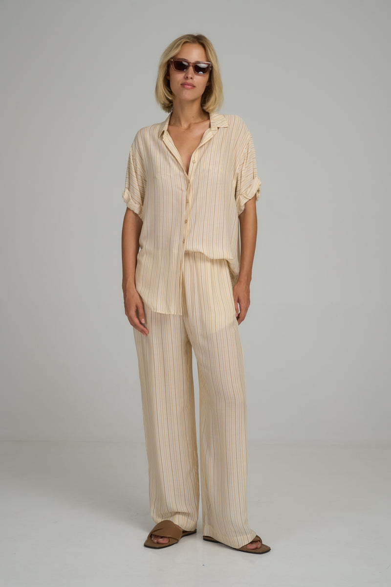 Beach Pant - Sand Stripe