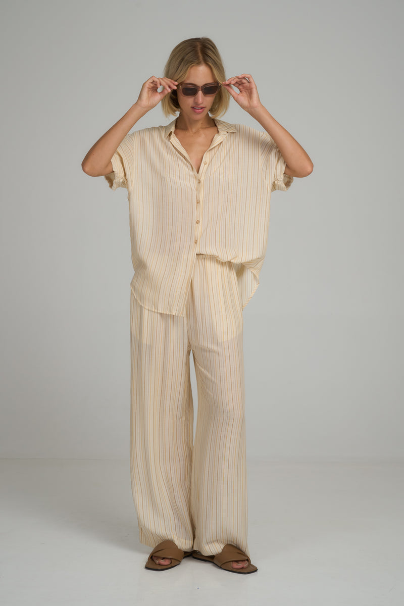 Beach Pant - Sand Stripe