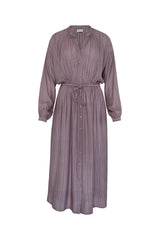 Ginger Shirt Dress - Lilac Stripe