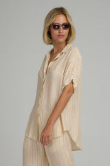 Hutton Top - Sand Stripe