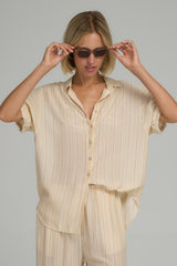 Hutton Top - Sand Stripe