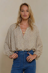Solace Shirt - Chelsea Floral - Earth Tones