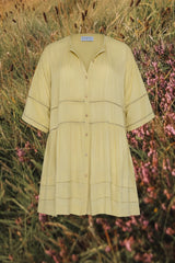 An image of the Lori Dress in Lemon by LILYA