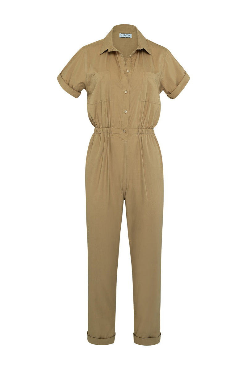 Marine Jumpsuit - Caramel