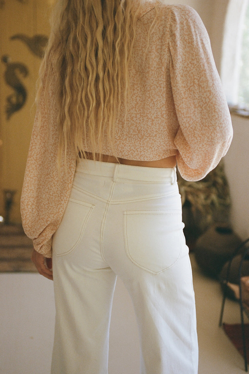 Molly Cotton Pant - Vanilla