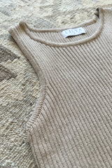 Monaco Knit Top - Cafe Au Lait