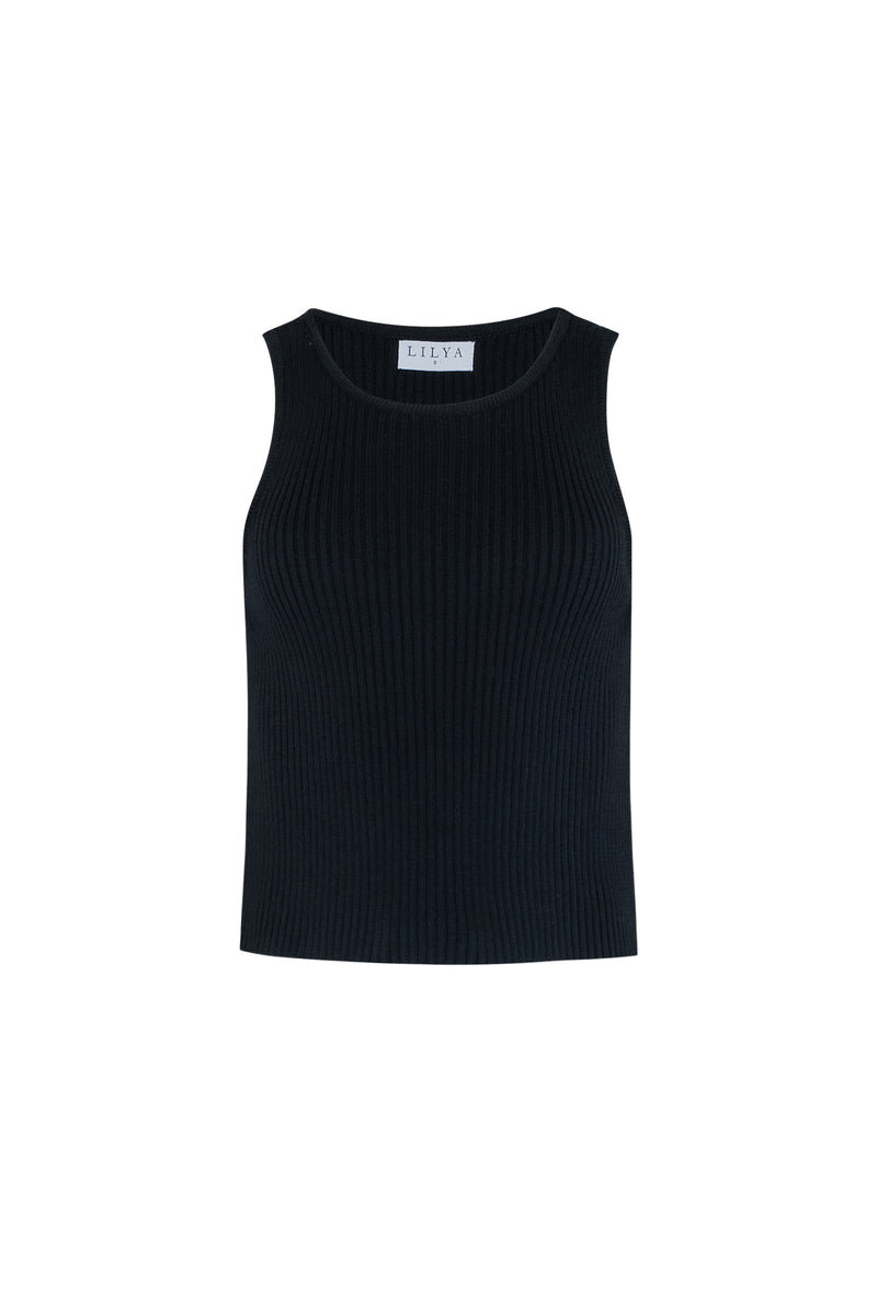 Monaco Knit Top - Black