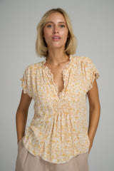 The Palka Top in Delphinium Lemon Blush by LILYA