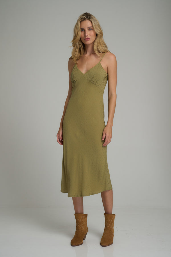 Pentacle Slip Dress - Darlington Floral/Pesto