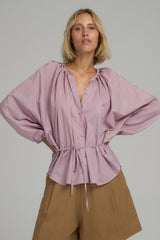 Sienna Cotton Top - Lilac