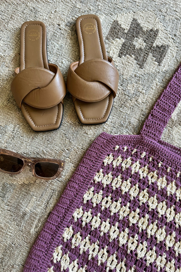 Vacance Crochet Bag - Lavender Ivory