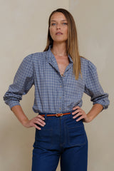 Amina Blouse by LILYA in Elysian Check