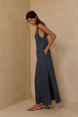 Dune Jersey Dress - Midnight Blue