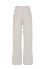 Ghost image of the Fenton Mesh Pants in Natural, perfect for the beach.