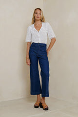 Molly Jeans LILYA Deep Blue front view