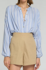 Close up of Anise Shorts Sand by LILYA